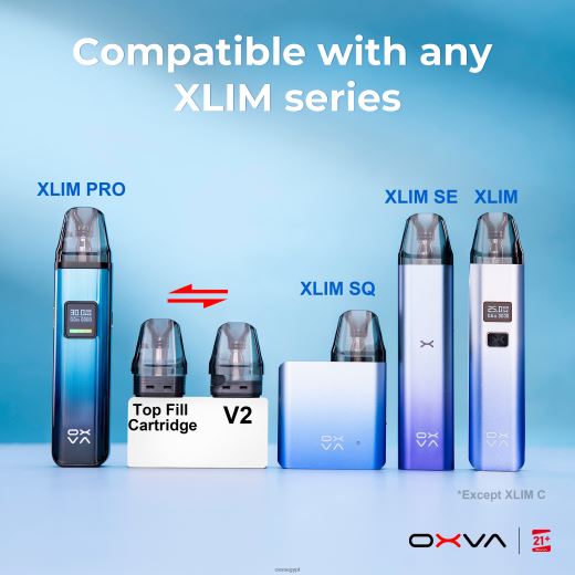 OXVA Cairo 84T06R83 | رمادي OXVA XLIM V3 تعبئة الجزء العلوي من الخرطوشة
